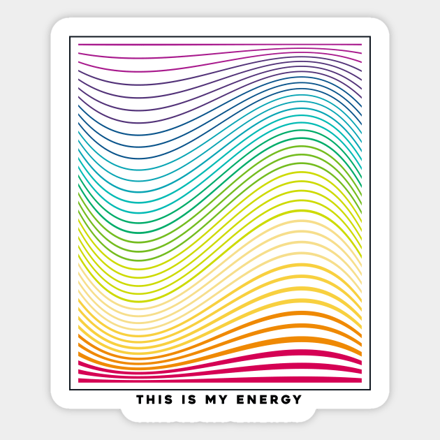 Rainbow Gay Energy Wave Sticker by Sunshine&Revolt